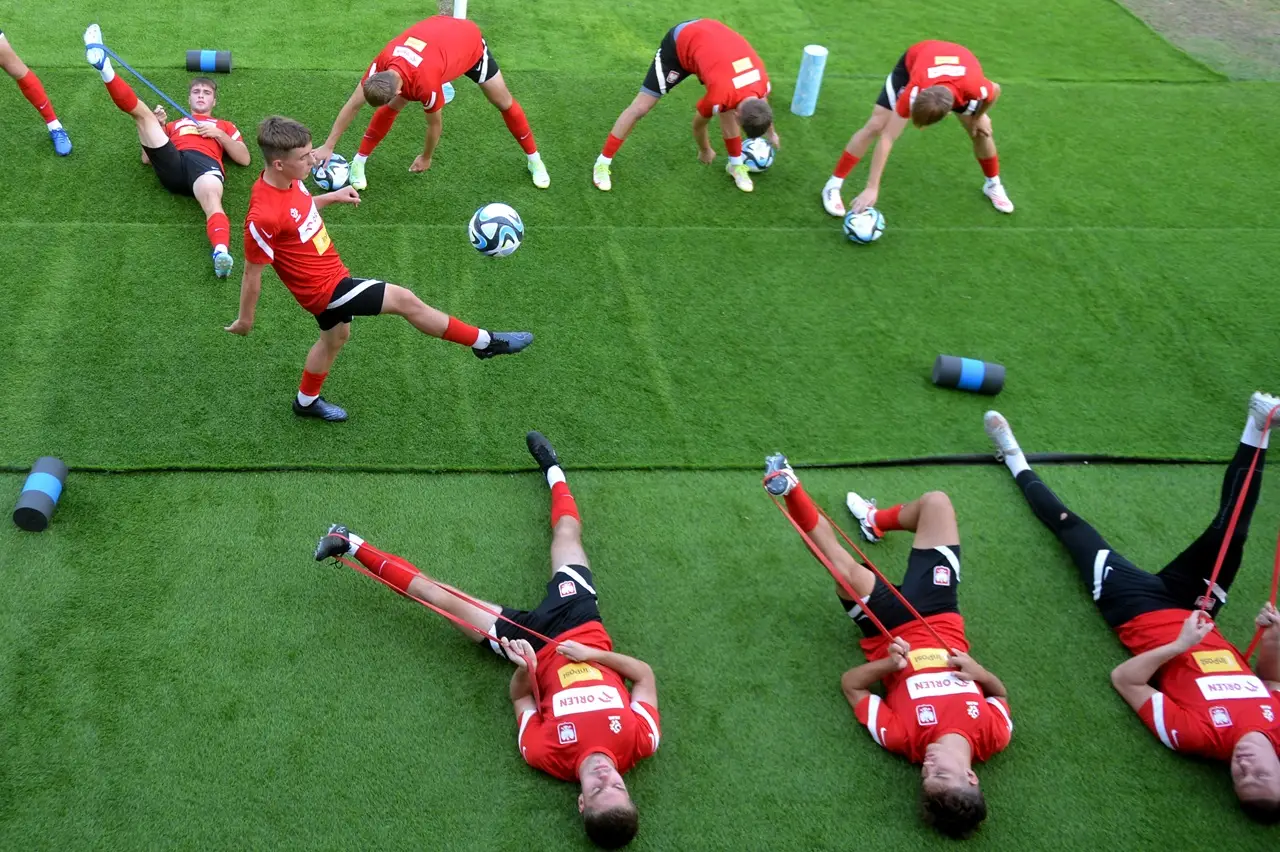 Latihan Timnas Polandia...