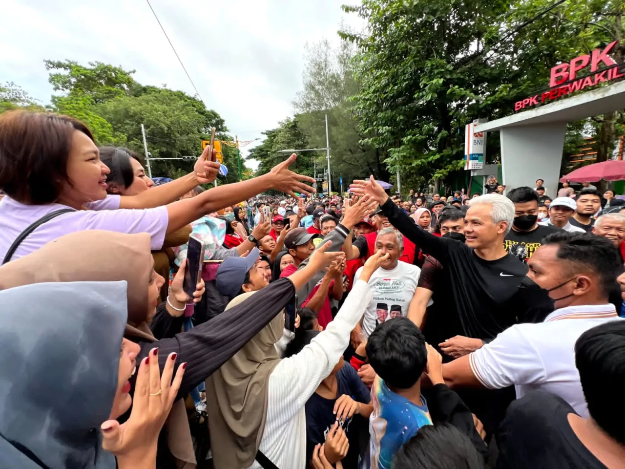 Keseruan Ganjar Berolahraga...