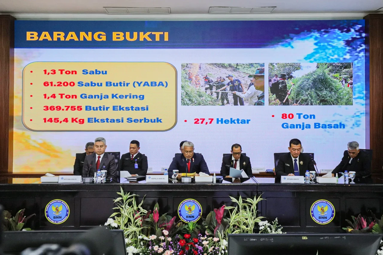 BNN RI Ungkap 910 Kasus...
