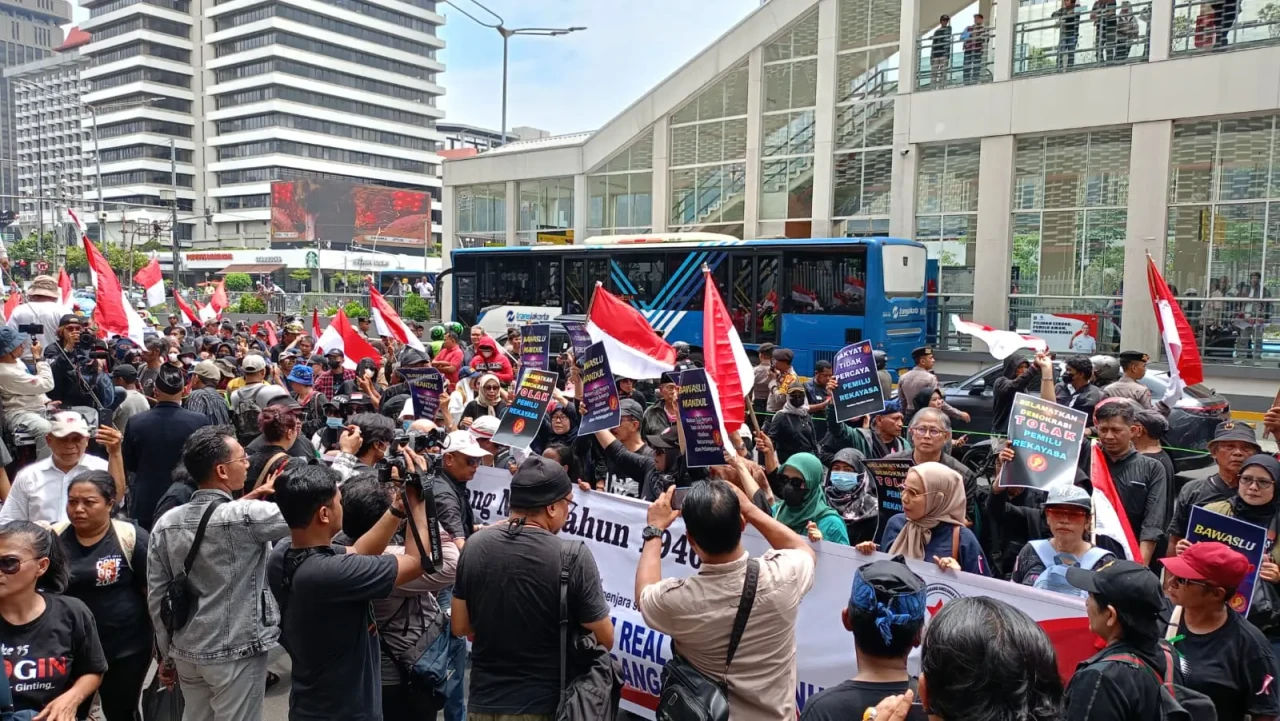 Aksi Tolak Pemilu 2024...