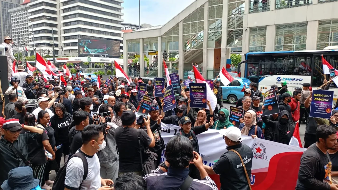 Aksi Tolak Pemilu 2024...