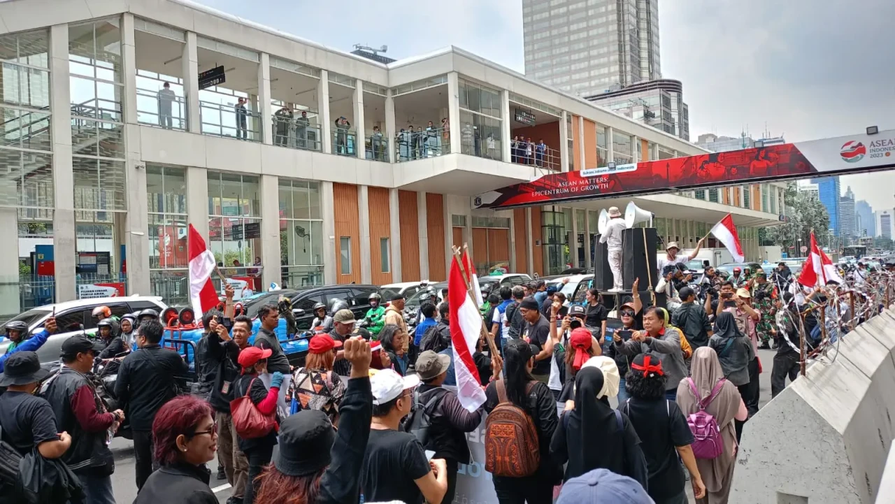 Aksi Tolak Pemilu 2024...
