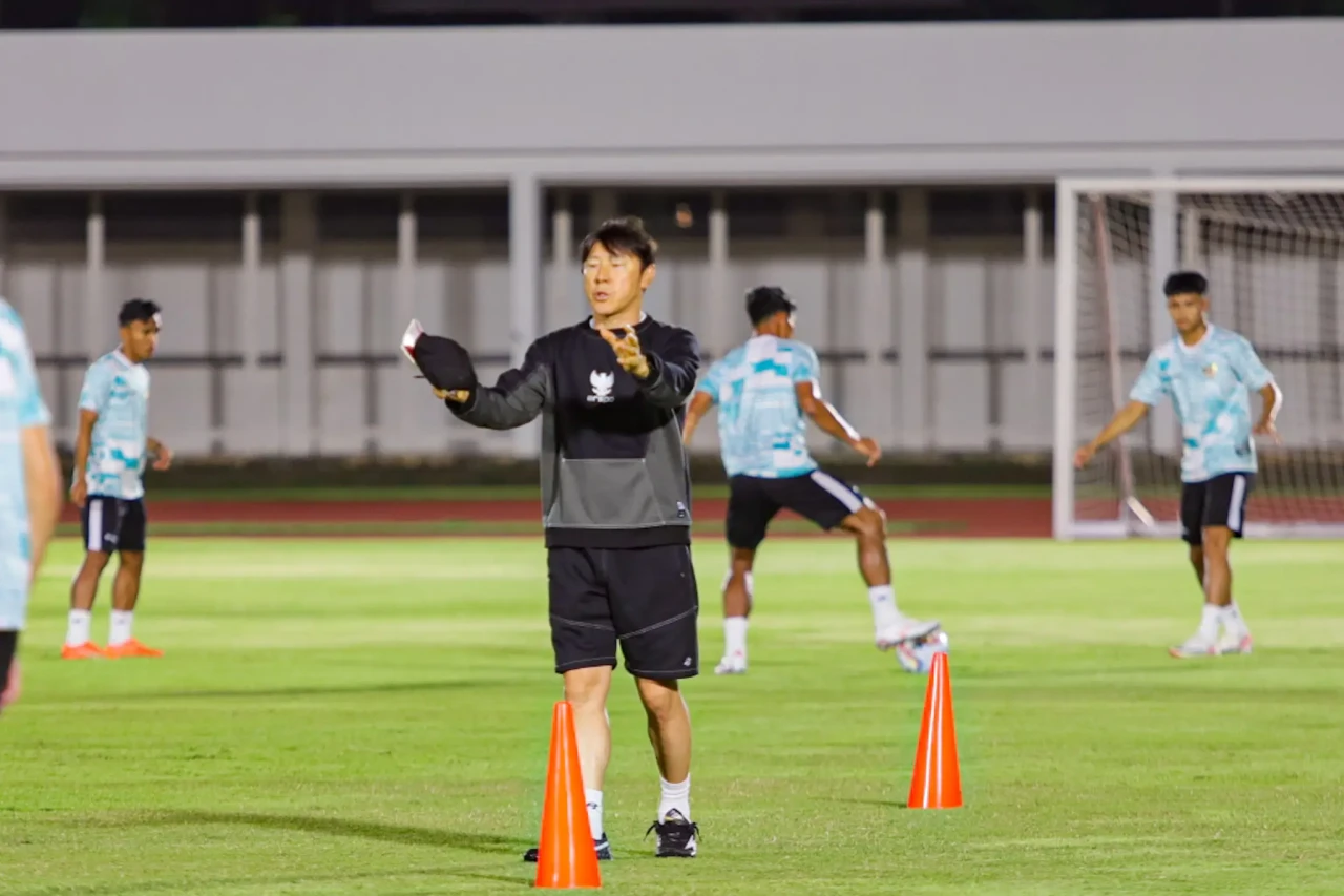 Potret Persiapan Timnas...