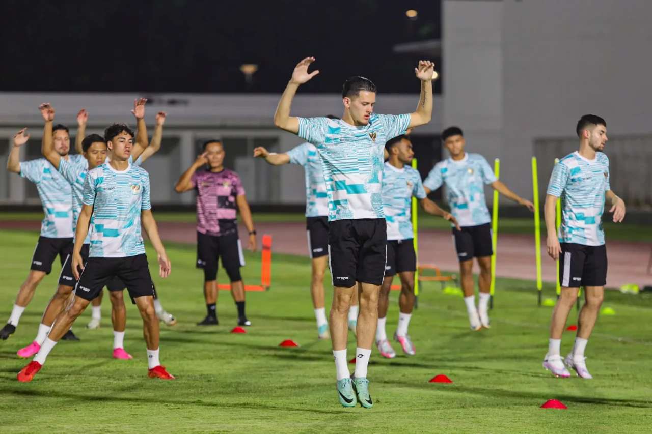 Potret Persiapan Timnas...