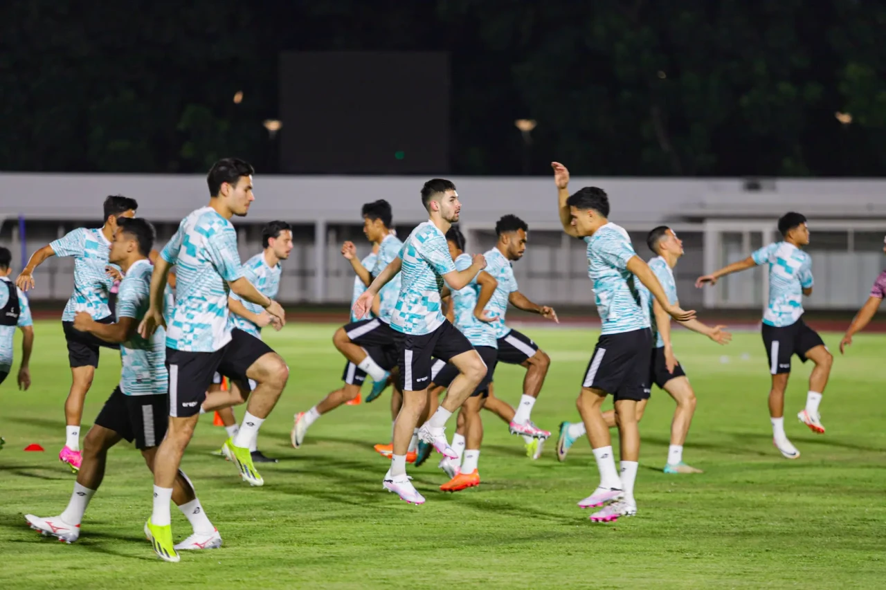 Potret Persiapan Timnas...