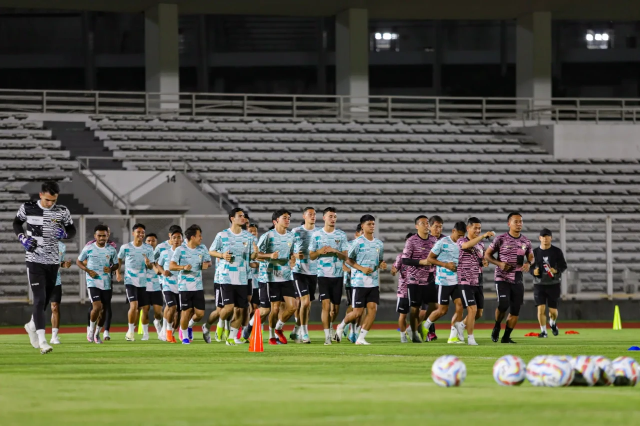 Potret Persiapan Timnas...