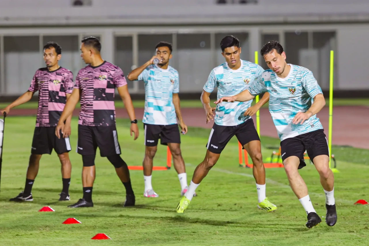 Potret Persiapan Timnas...