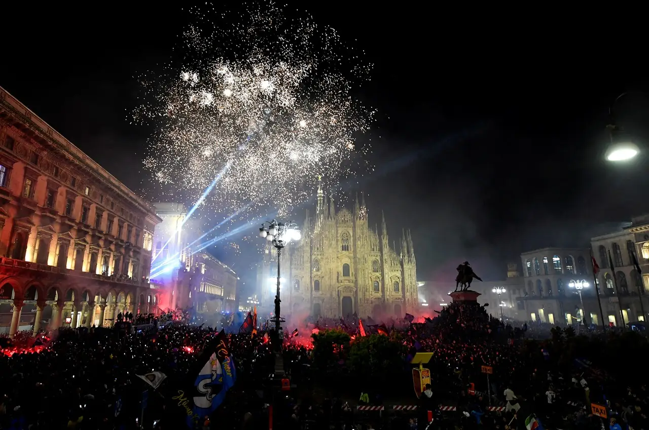 Parade Juara Liga Italia,...