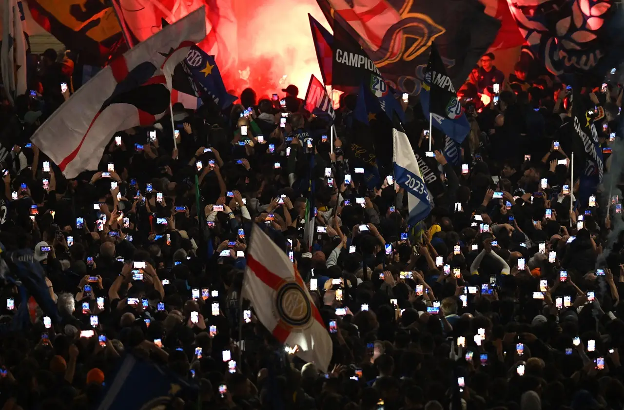 Parade Juara Liga Italia,...
