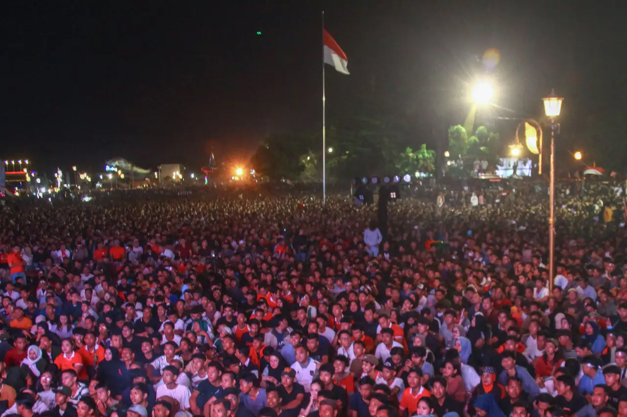 Potret Ribuan Pendukung...