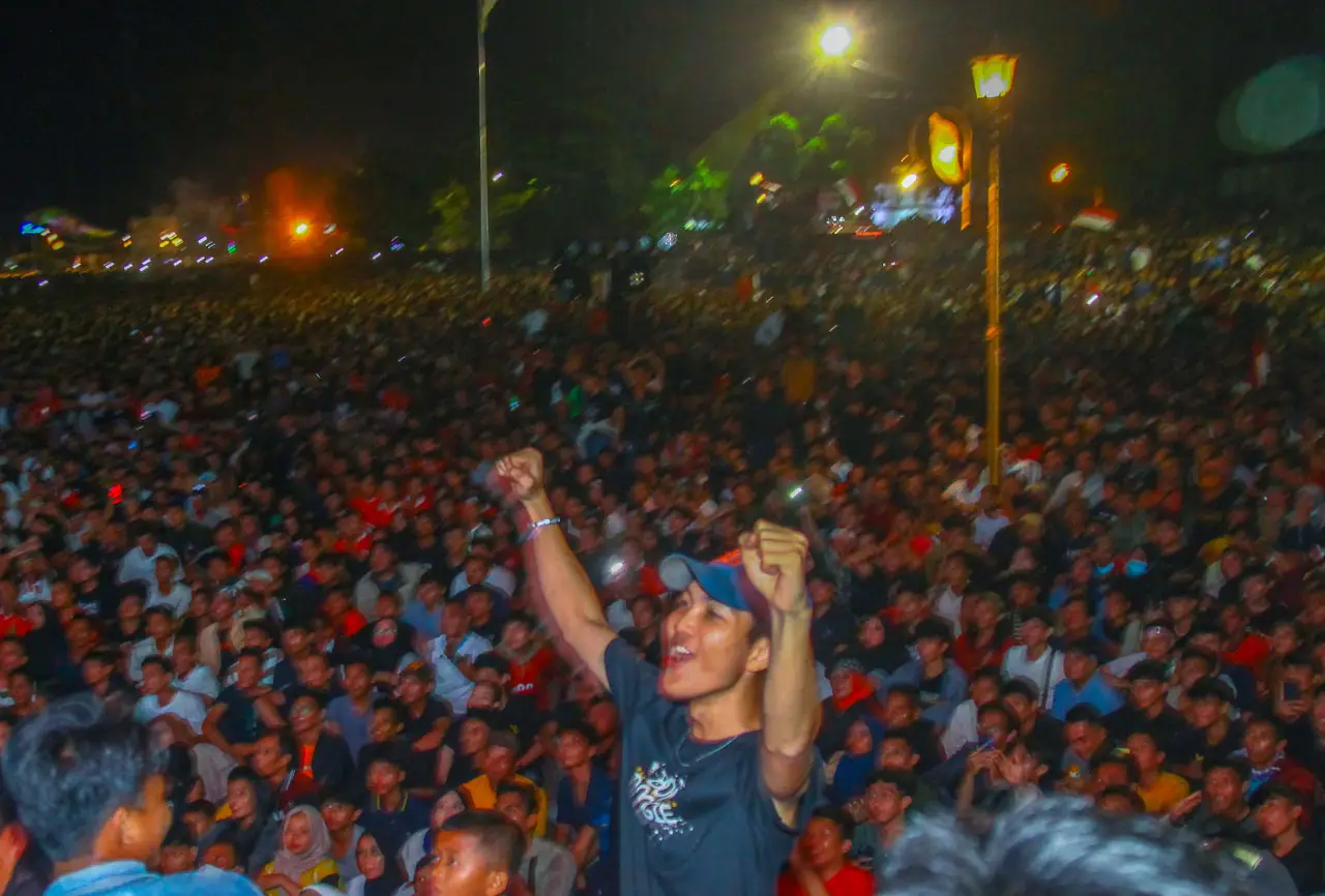 Potret Ribuan Pendukung...