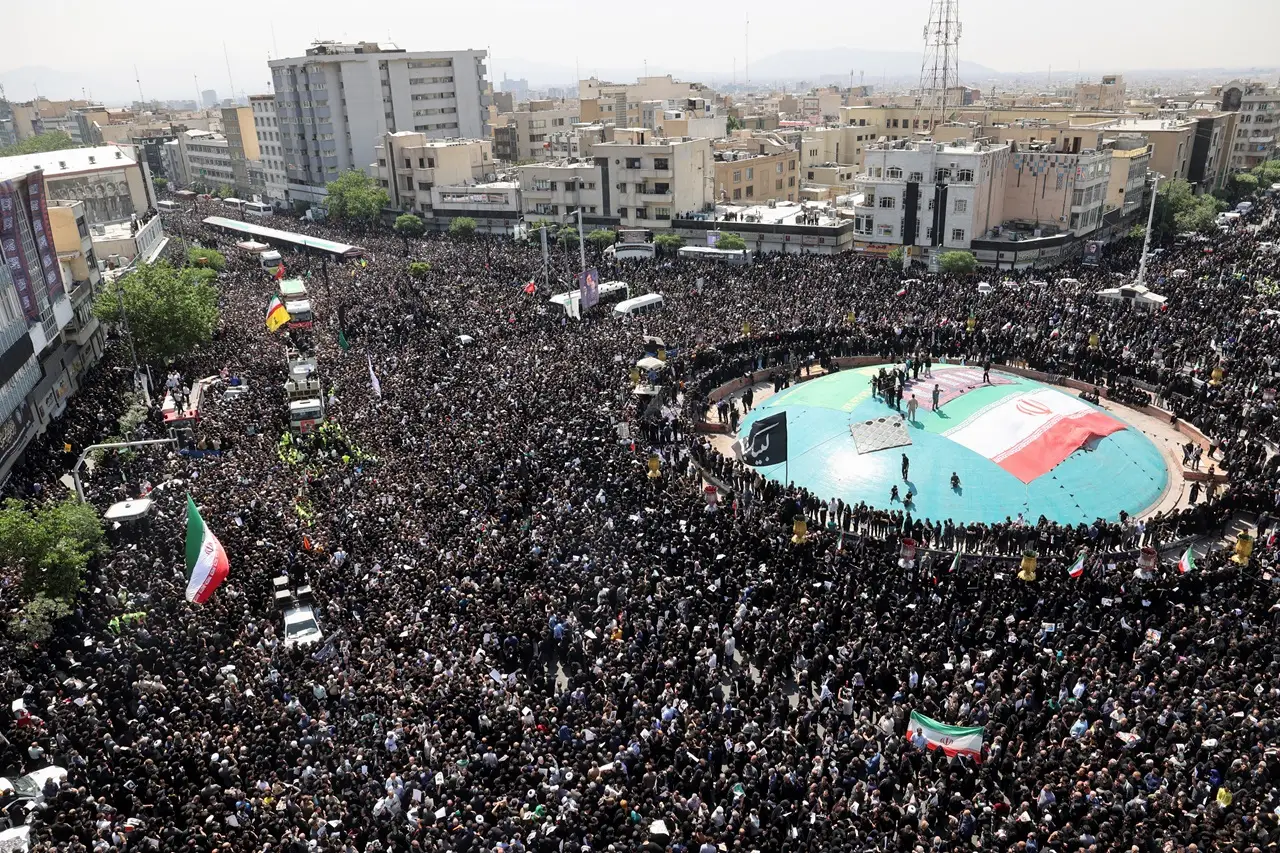 Pemakaman Presiden Iran...