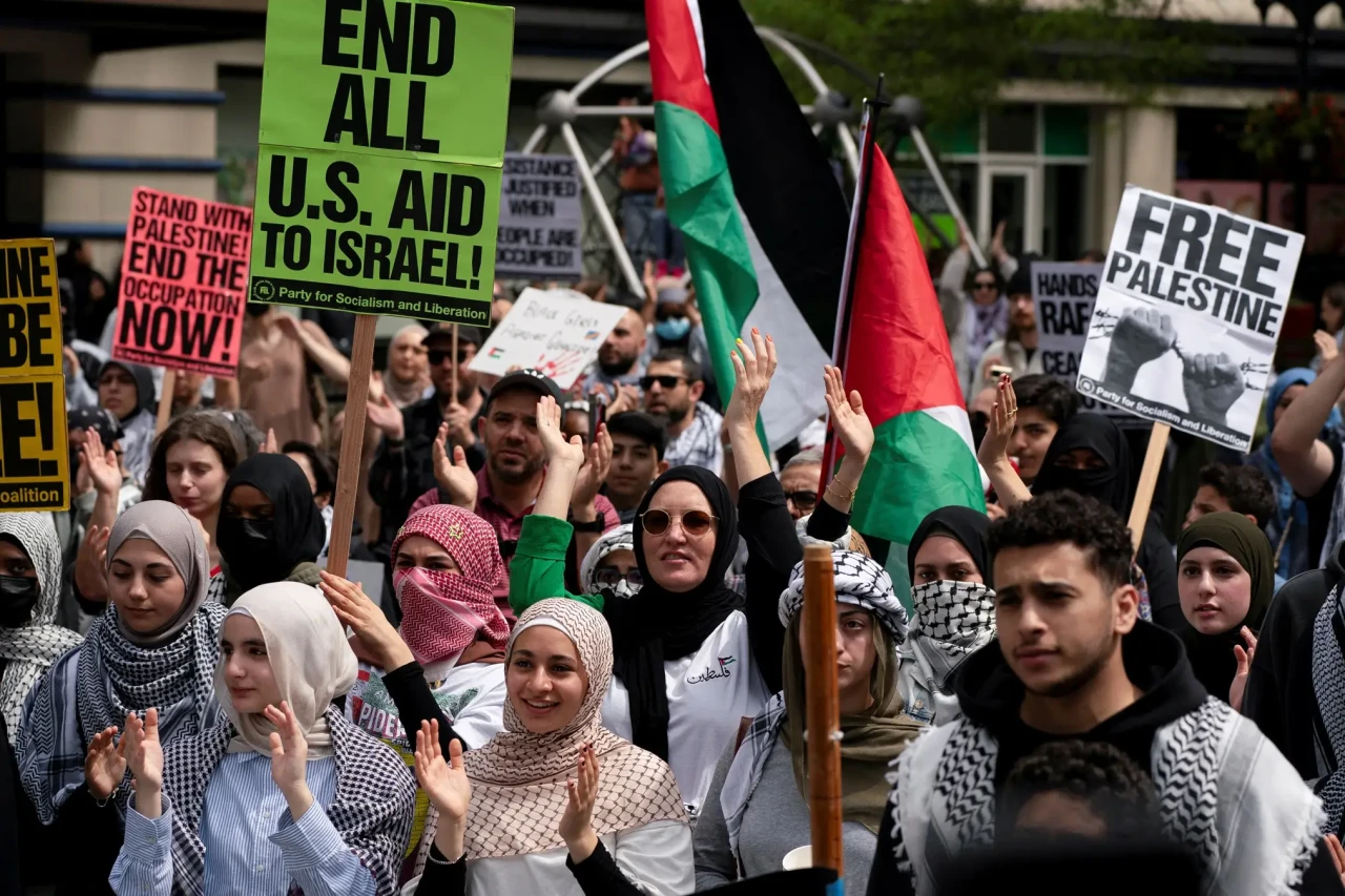Dukungan untuk Palestina...