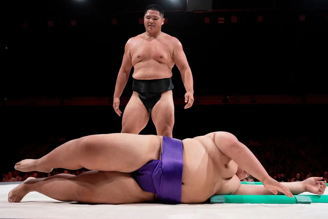 Melihat Eksibisi Sumo...