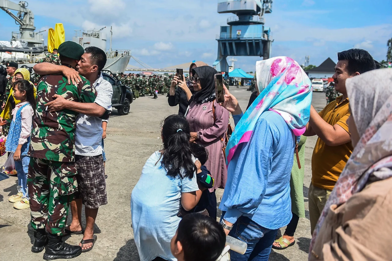 Potret Kepulangan Prajurit...