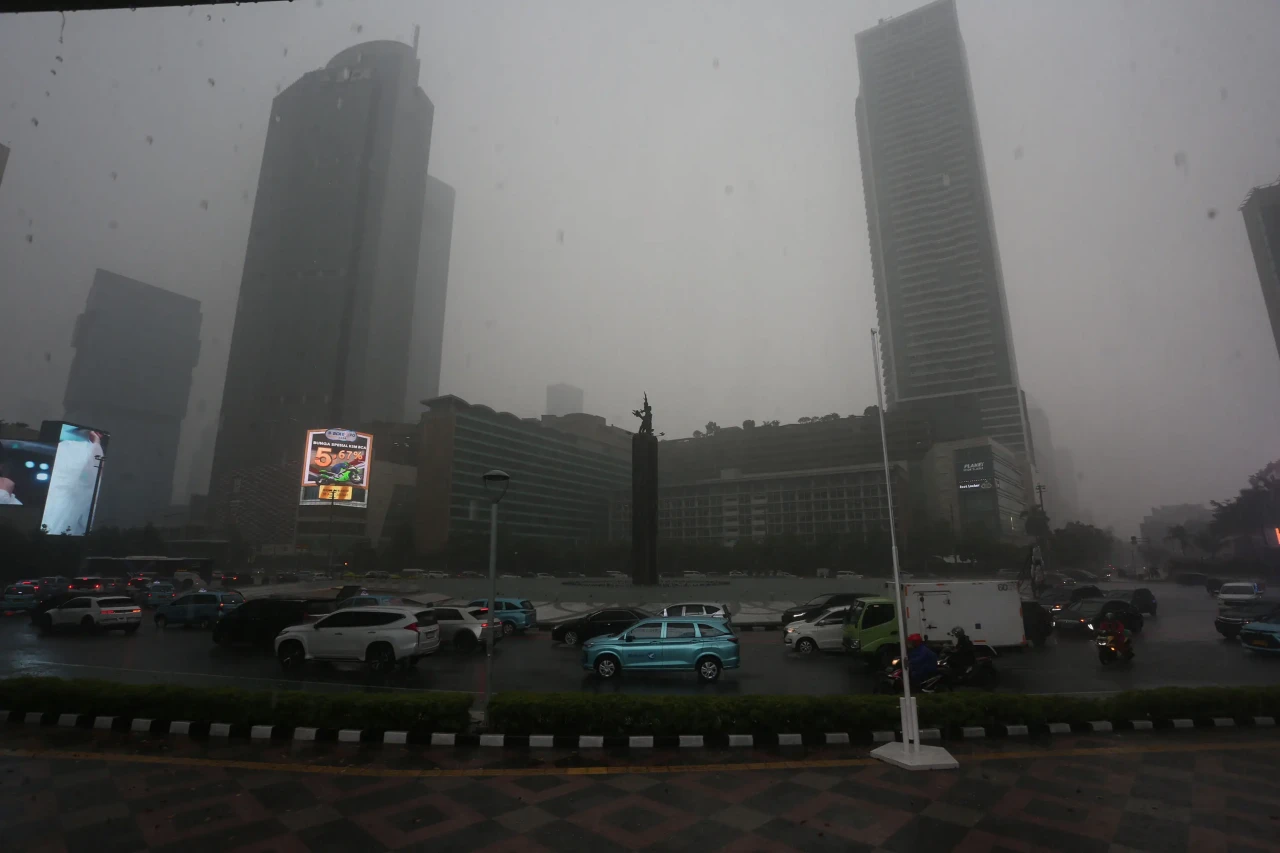 Potret Jakarta Diguyur...