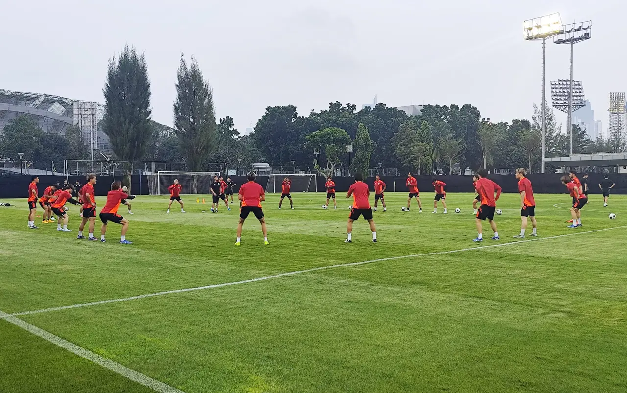 Latihan Ceria Timnas...