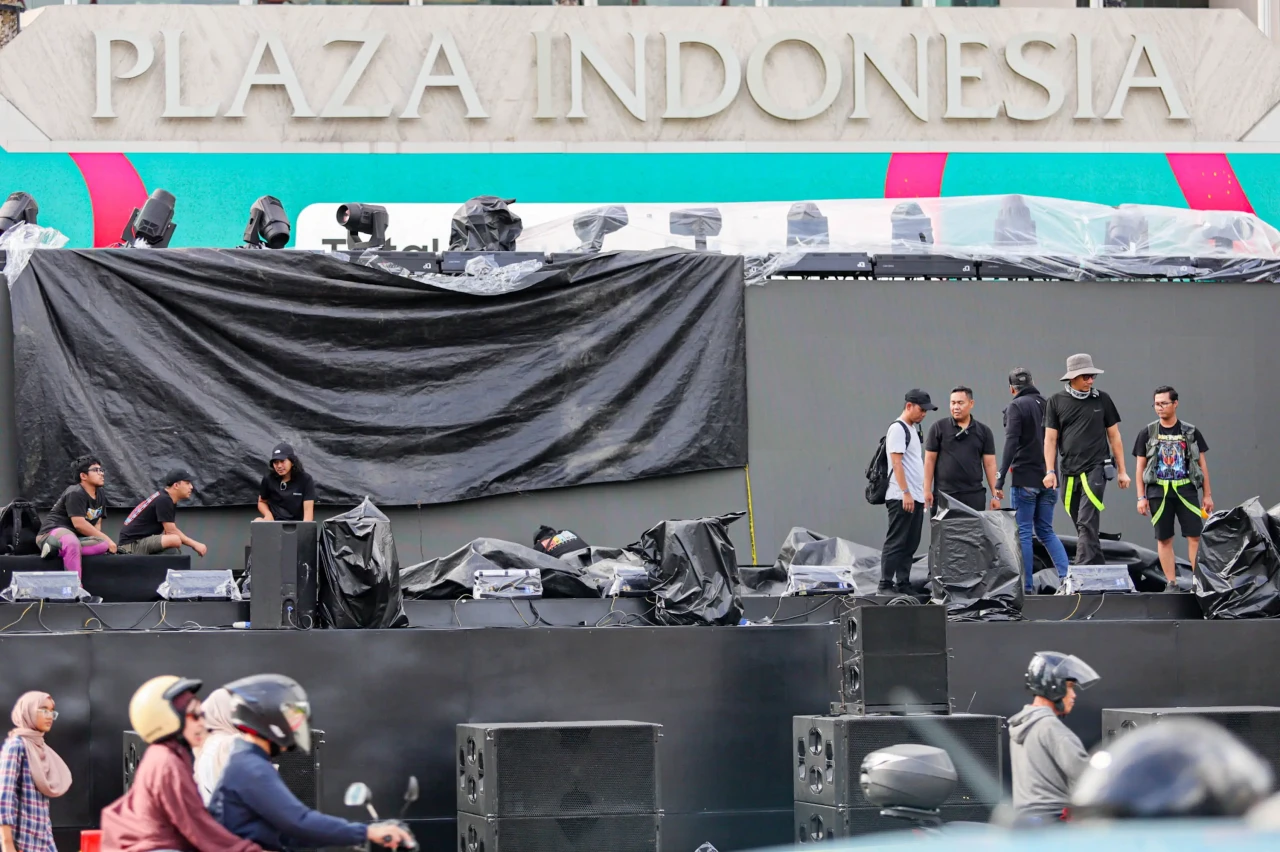 Persiapan Bundaran HI...