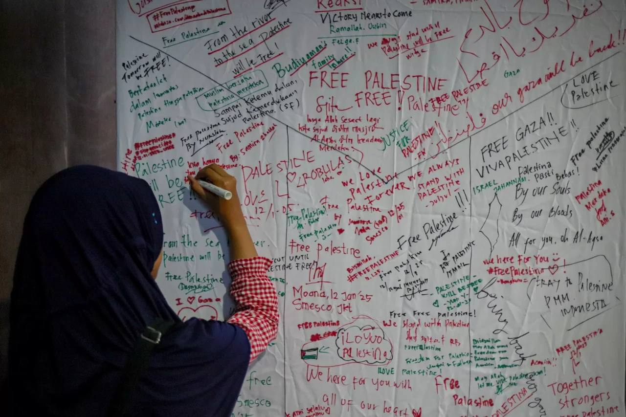 Dukungan untuk Palestina...