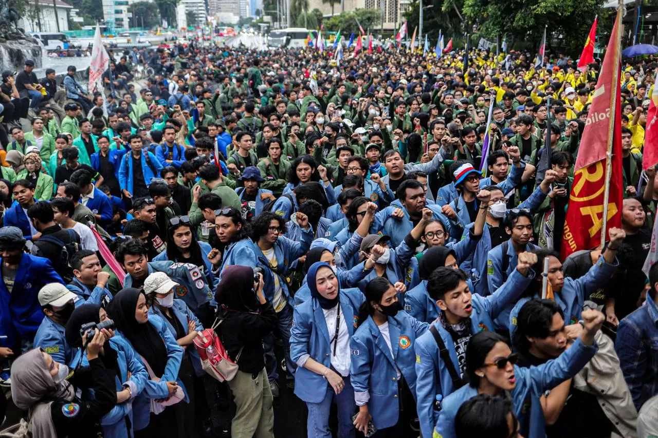 Aksi Demo Mahasiswa...