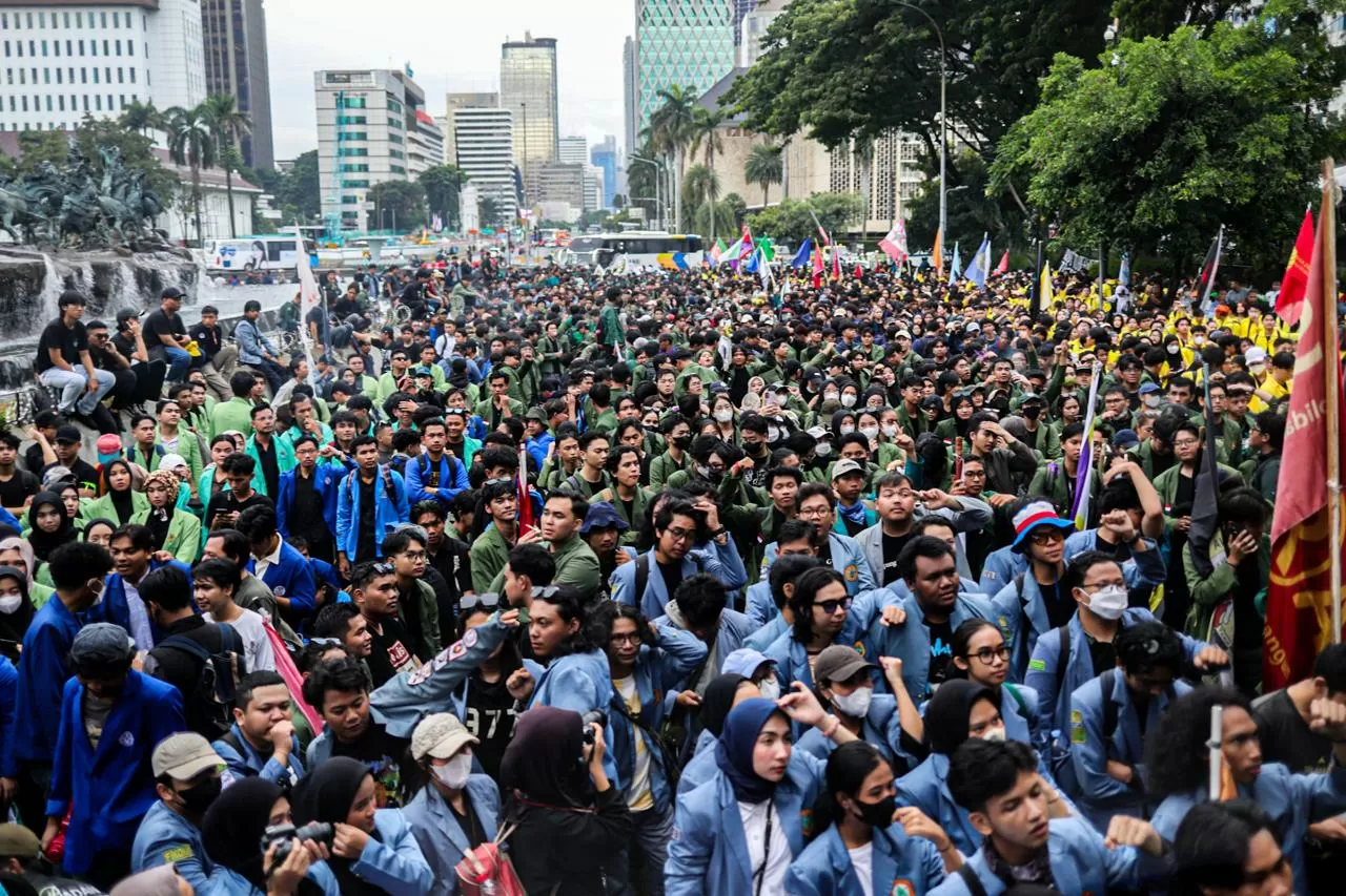 Aksi Demo Mahasiswa...