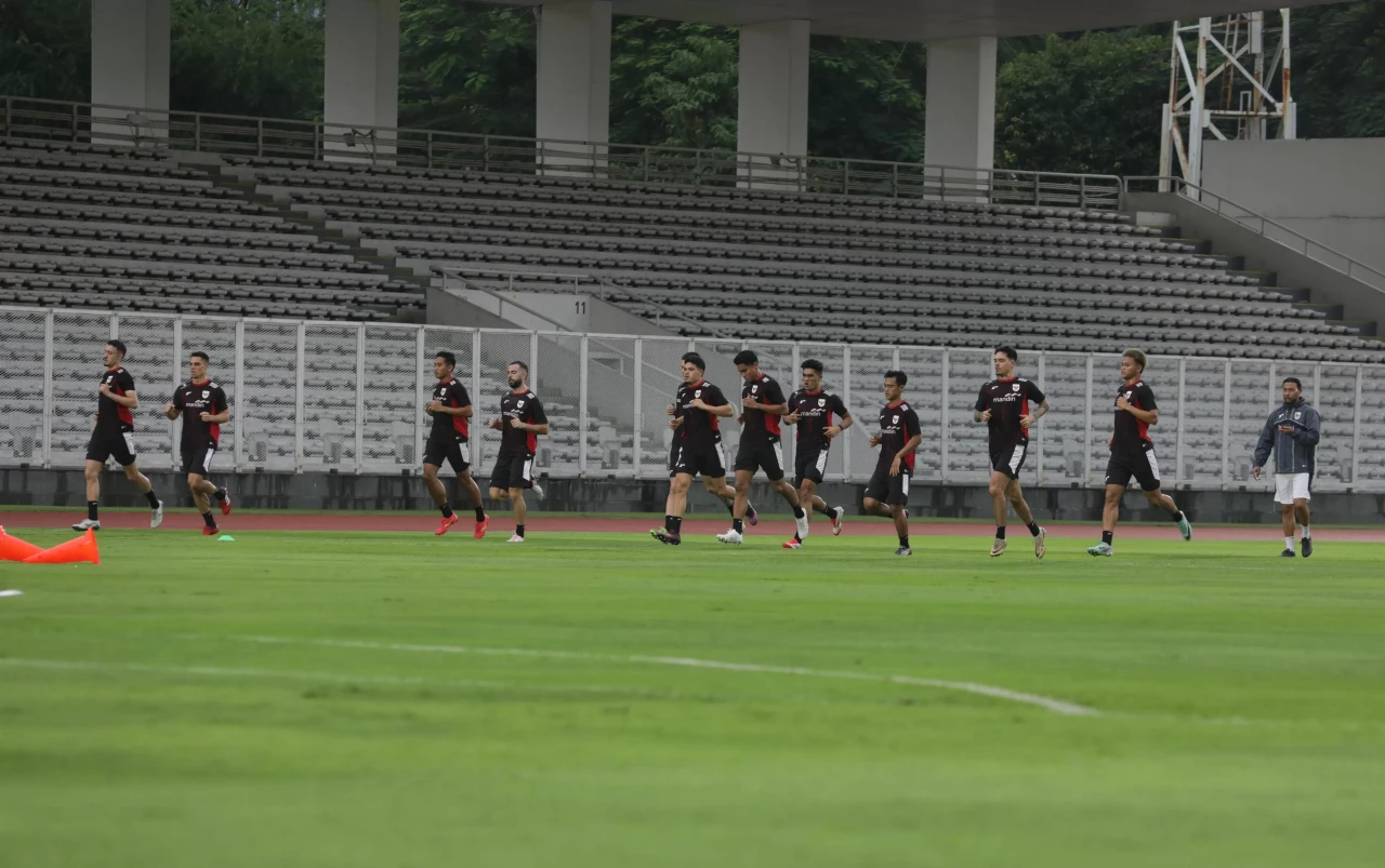 Latihan Timnas Indonesia...
