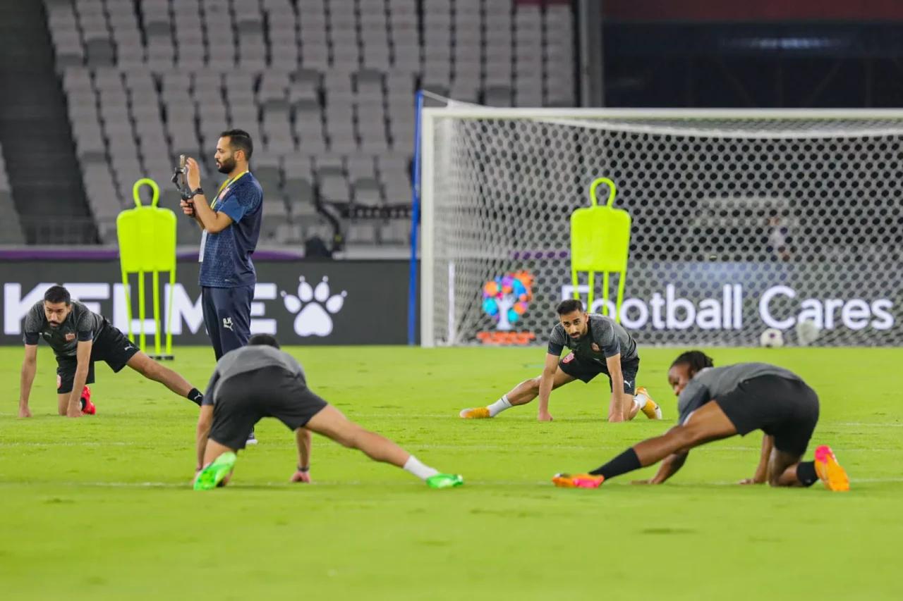 Latihan Timnas Bahrain...