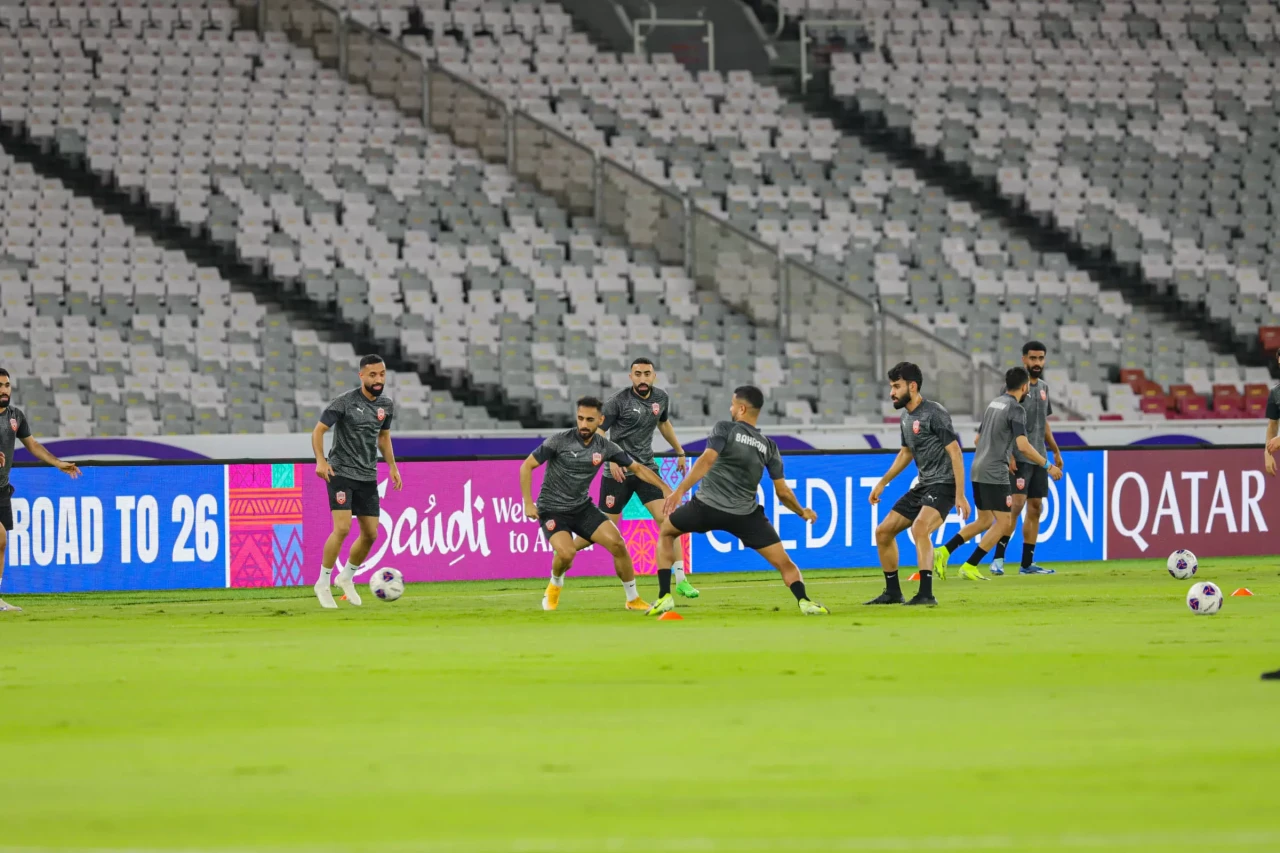 Latihan Timnas Bahrain...