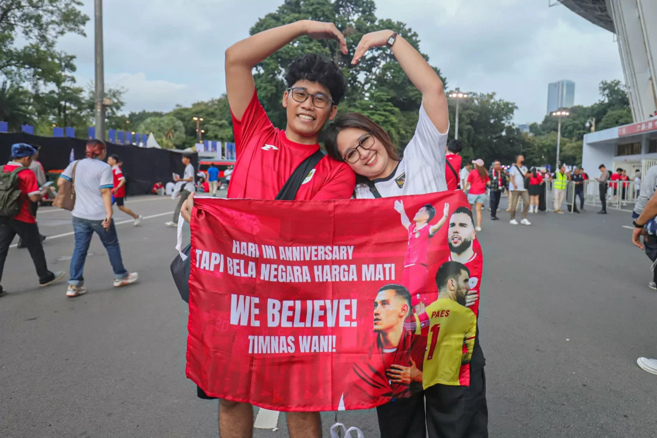 Suporter Timnas Indonesia...