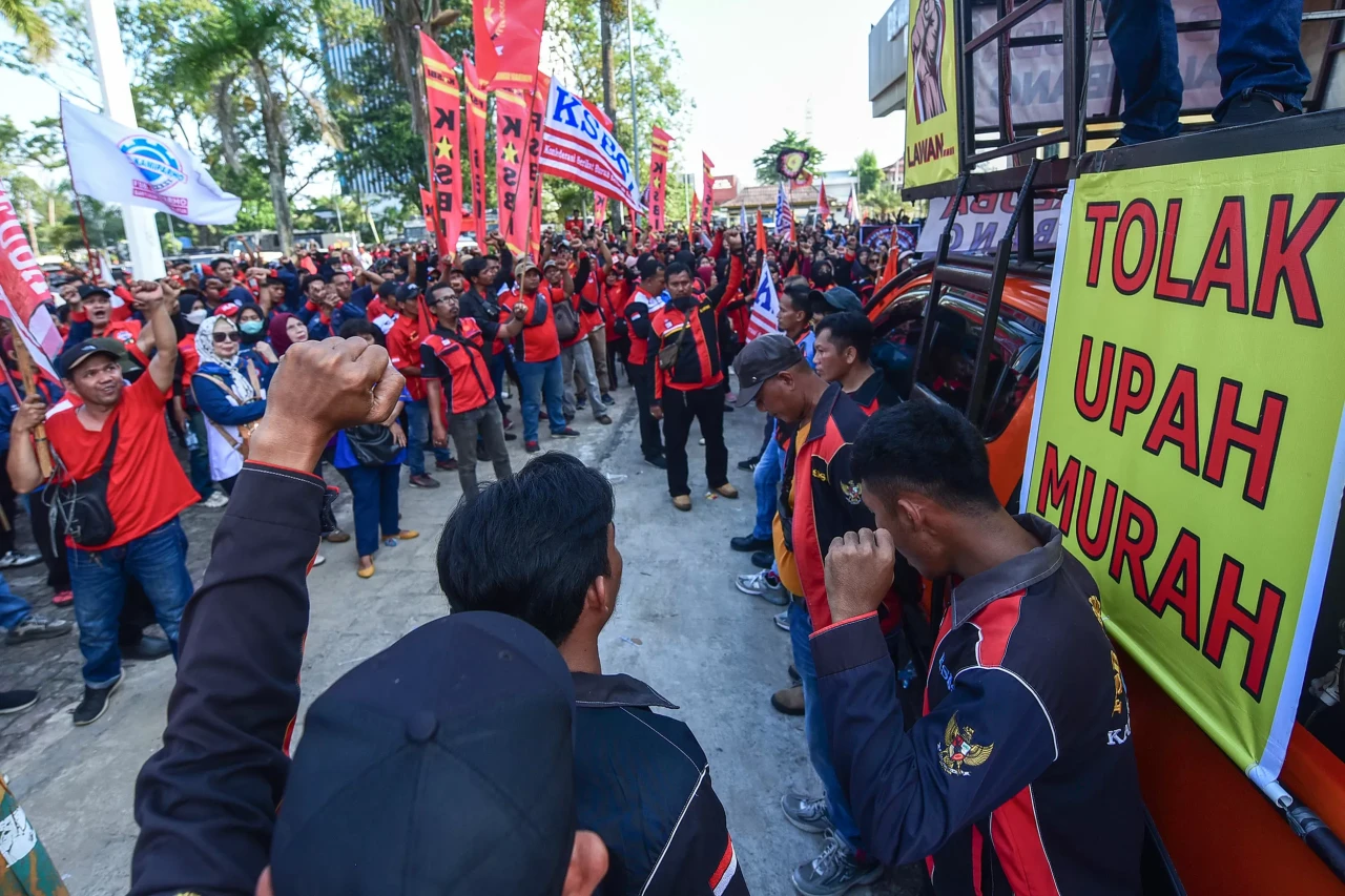 Potret Aksi Hari Buruh...