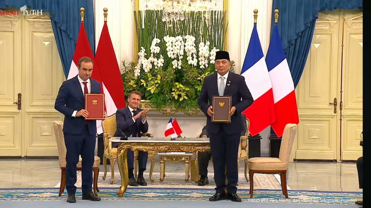 Indonesia- Prancis Teken...