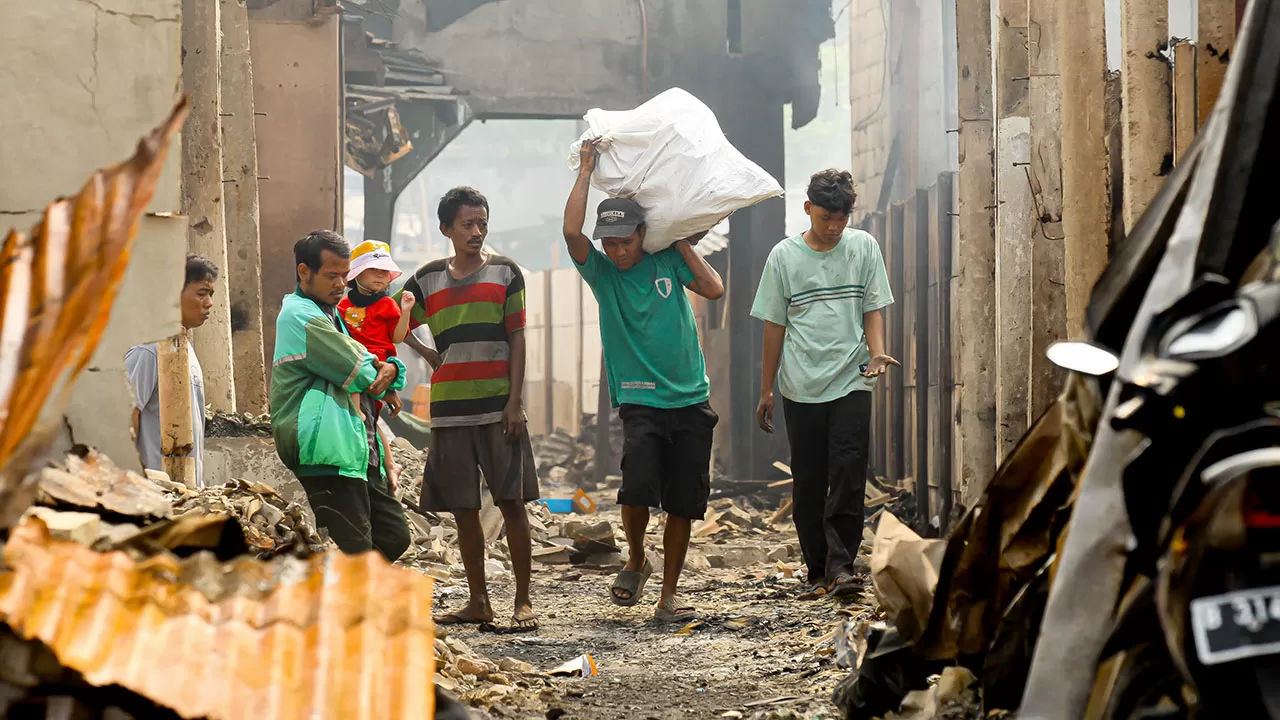 Permukiman Padat Terbakar...