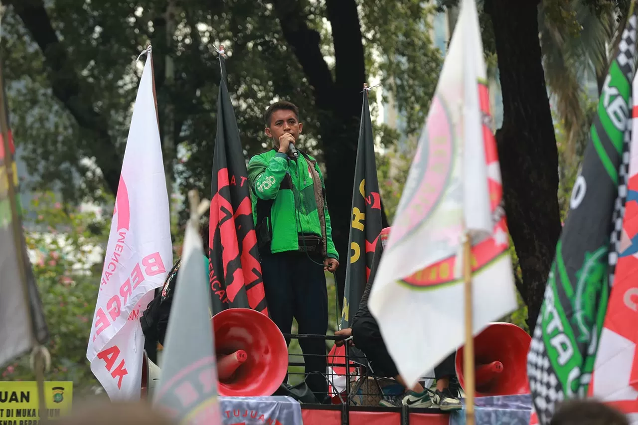 Demo Ojol di Jakarta:...