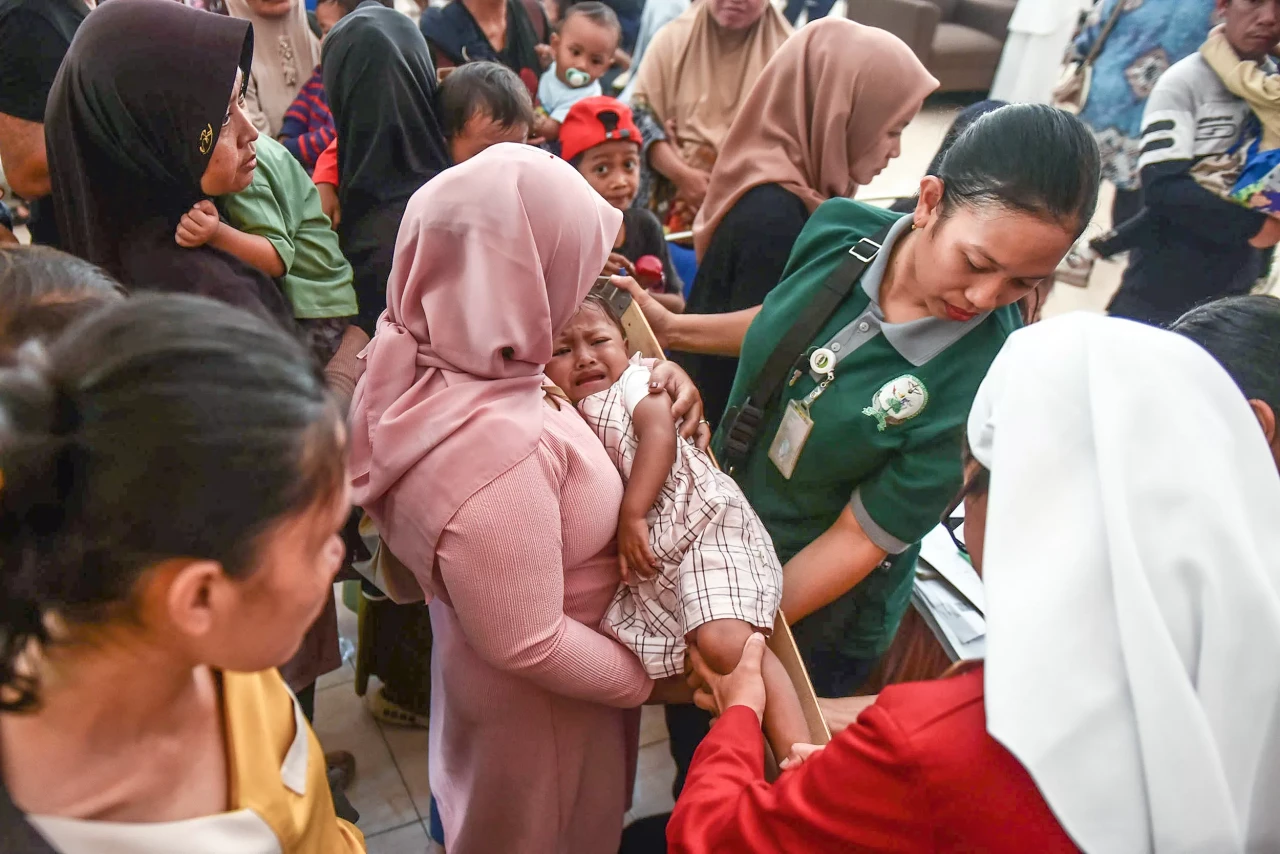 Potret Pemeriksaan Anak...