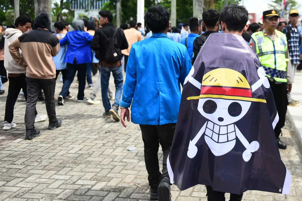 Potret Aksi Damai Mahasiswa...