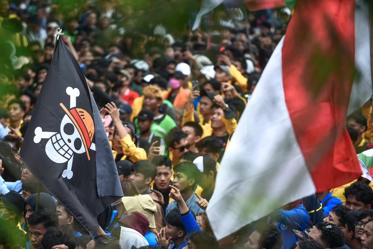 Potret Aksi Damai Mahasiswa...