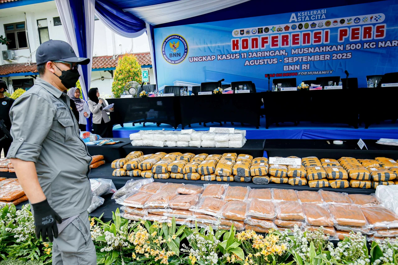 BNN Lumpuhkan 11 Jaringan...