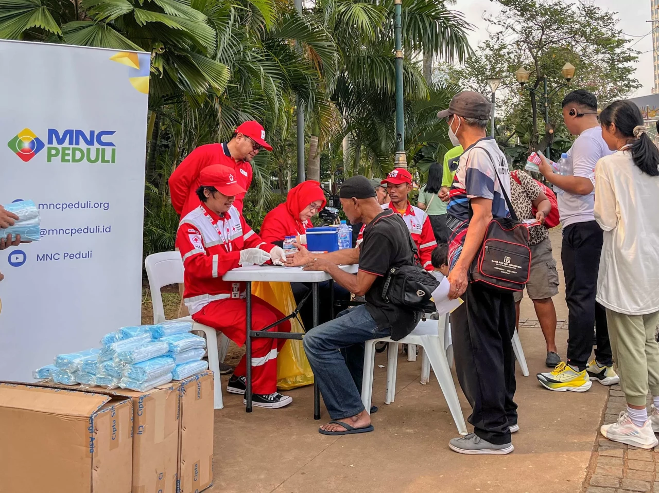 MNC Peduli dan PMI Jakpus...