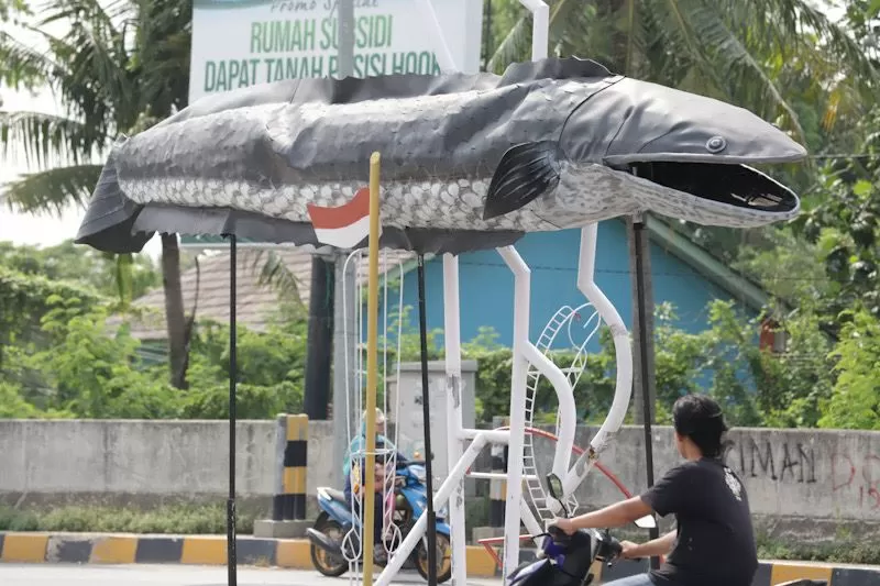 Penampakan Tugu Gabus...