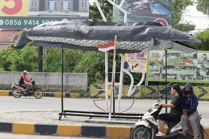 Penampakan Tugu Gabus...