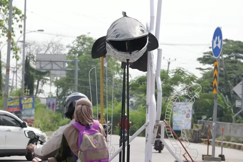 Penampakan Tugu Gabus...