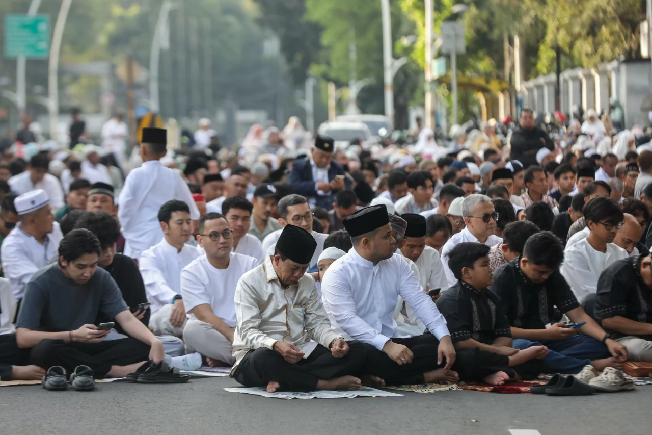 Suasana Salat Idulfitri...