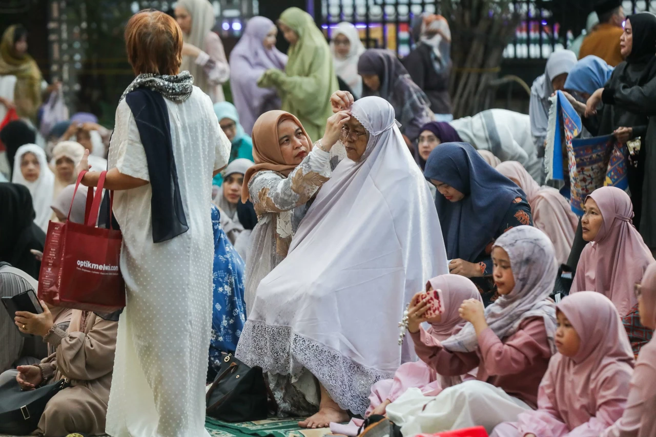Suasana Salat Idulfitri...