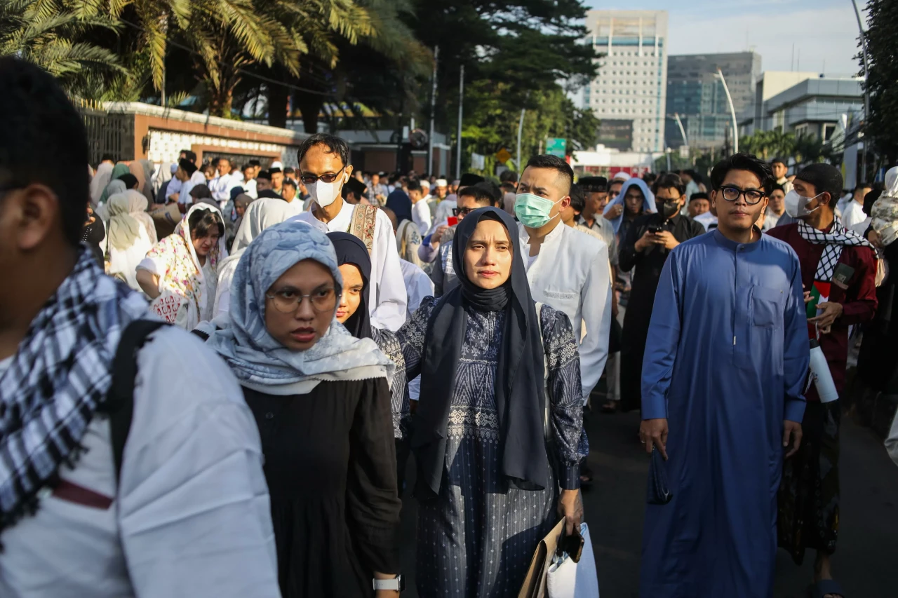 Suasana Salat Idulfitri...