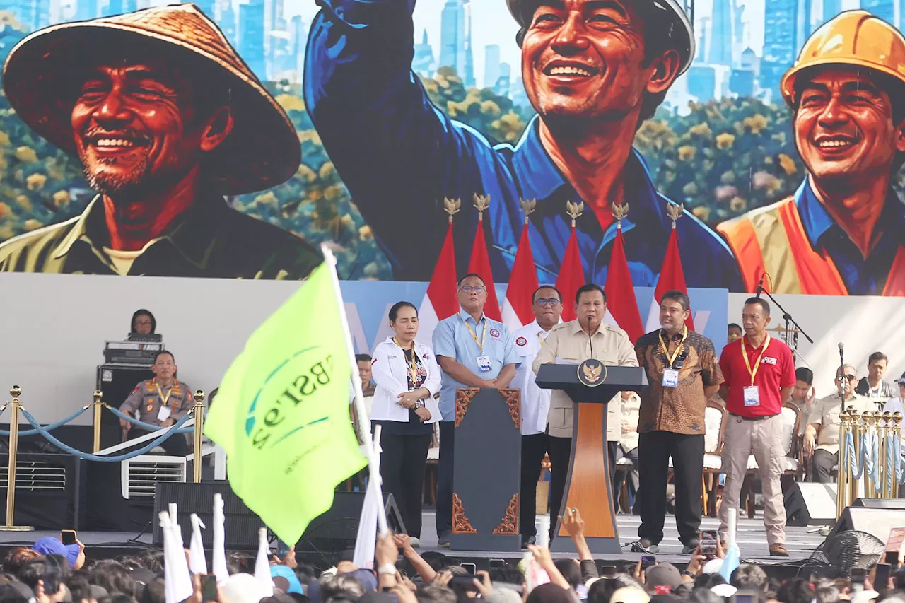 Prabowo Hadiri May Day...