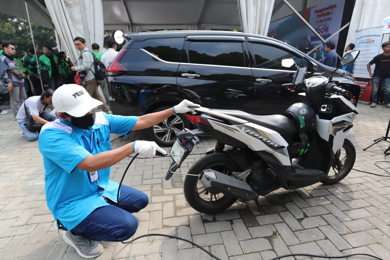 Antusias Warga dan Ojol...