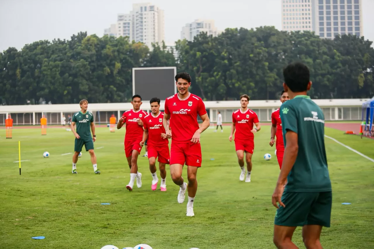 Latihan Timnas Indonesia...