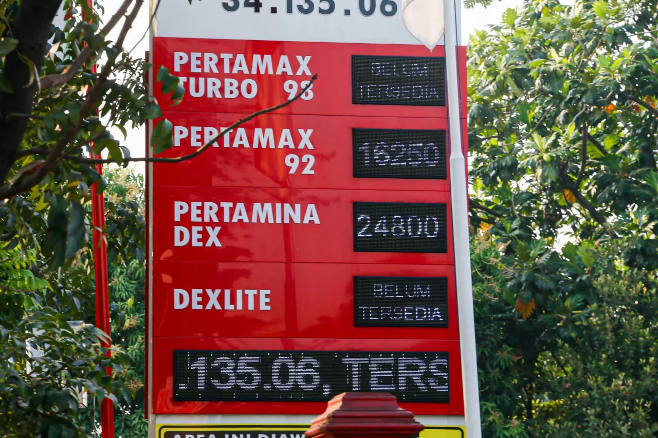 Suasana Pom Bensin Usai...