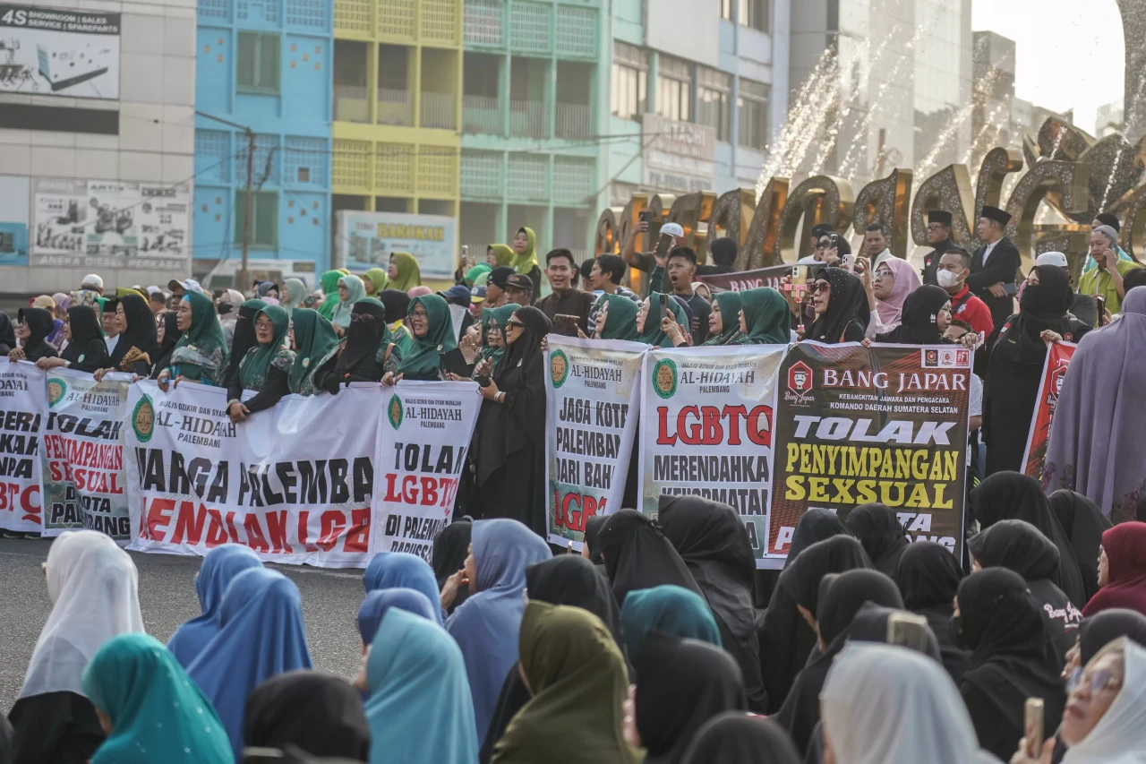 Potret Aksi Dukung Pemkot...