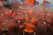 Aksi Unjuk Rasa Partai...